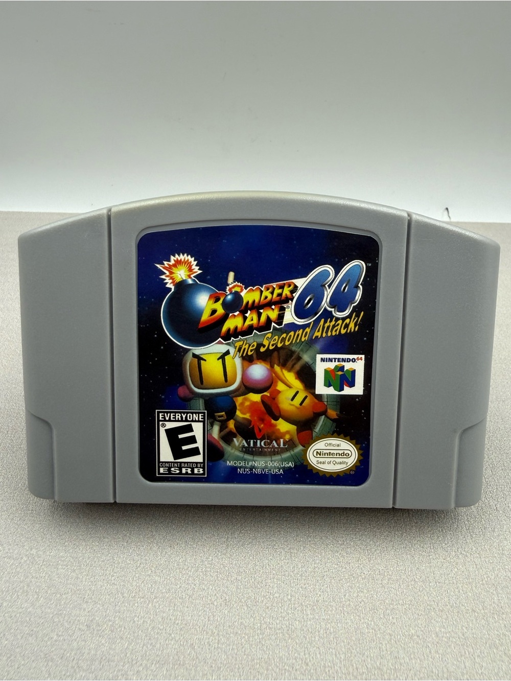 Nintendo Bomberman 64: The Second Attack! Gray Cartridge